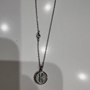 swarovski “K” necklace